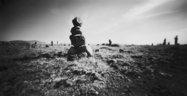 Where there are rocks.