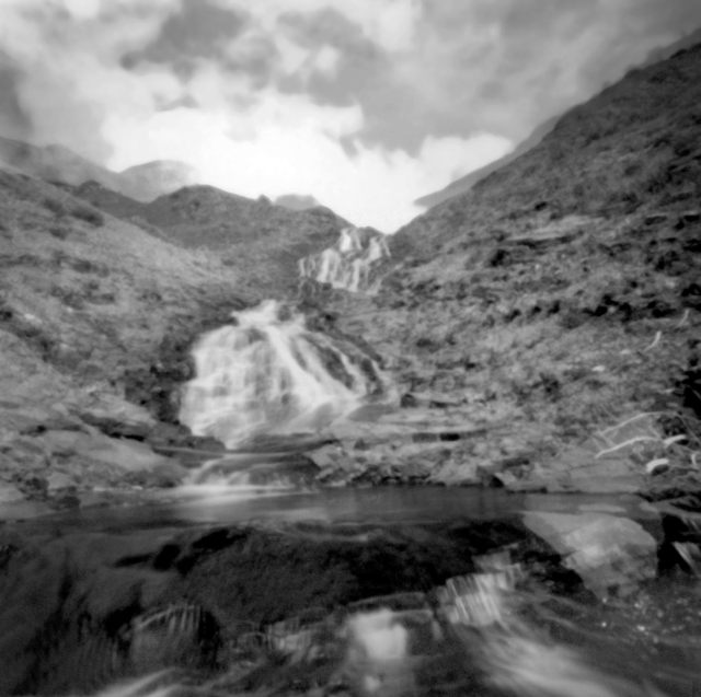 Waterfall and Clouds